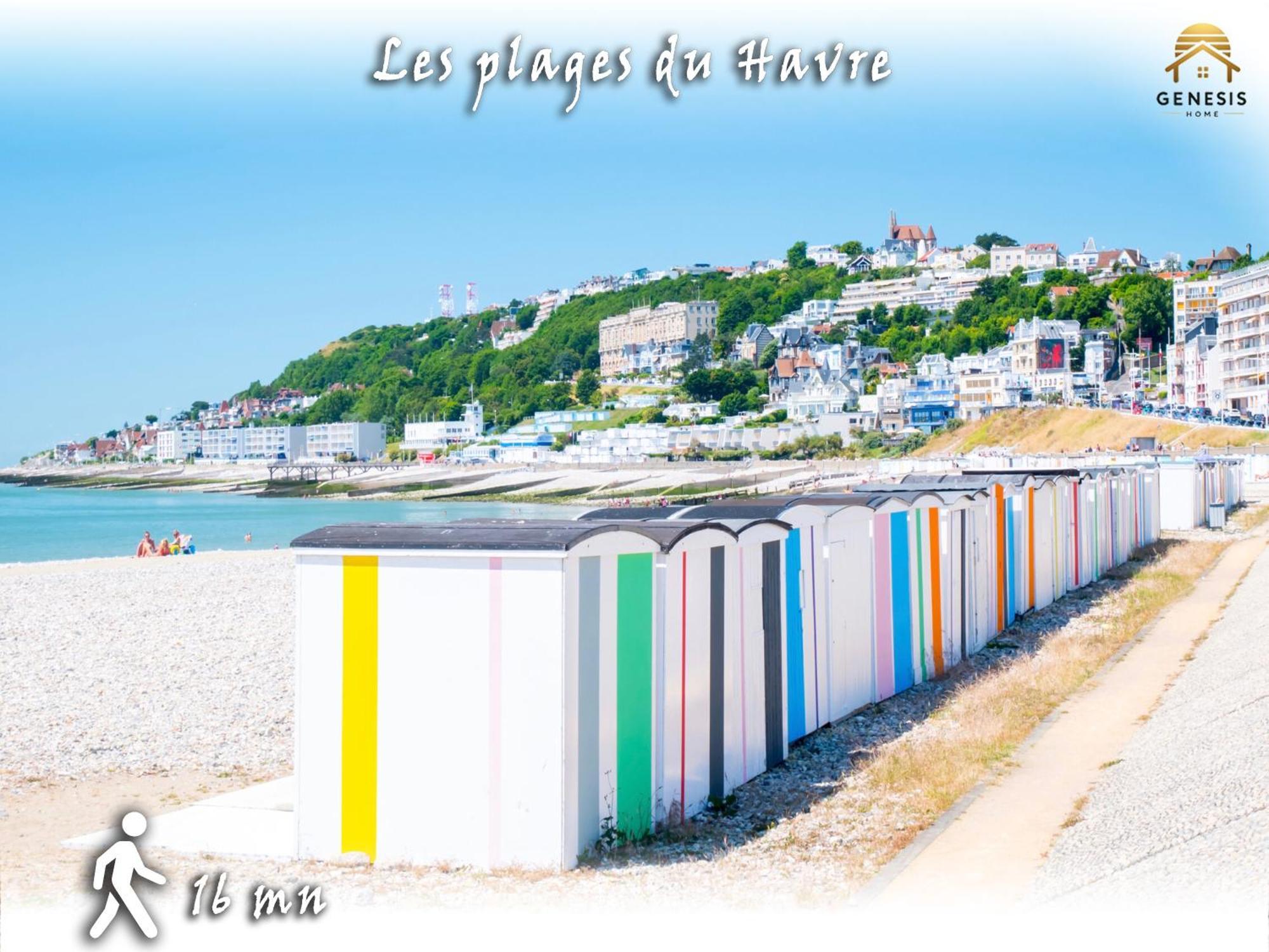 Cocon Perret - Plage du Havre - Design&Moderne Le Havre Eksteriør billede