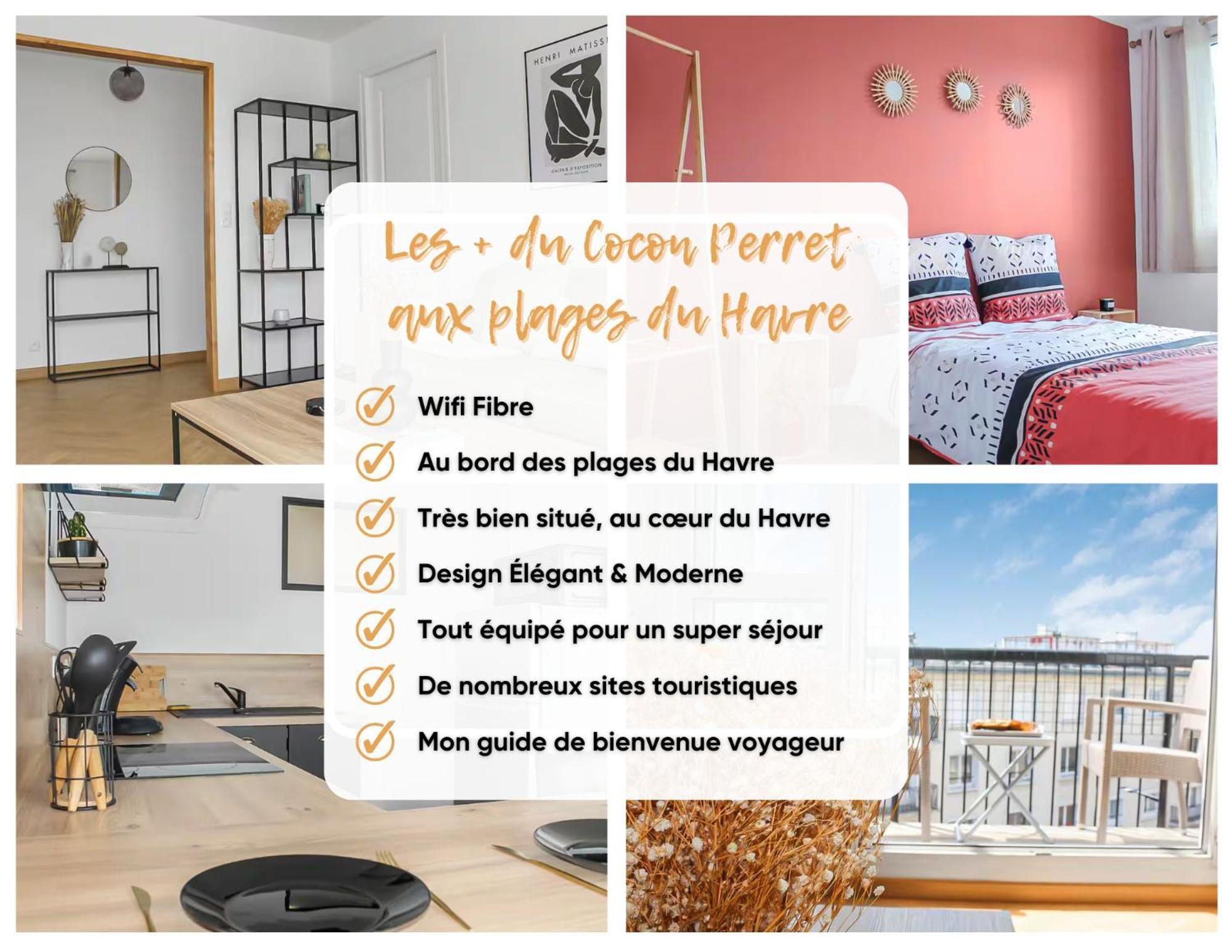 Cocon Perret - Plage du Havre - Design&Moderne Le Havre Eksteriør billede